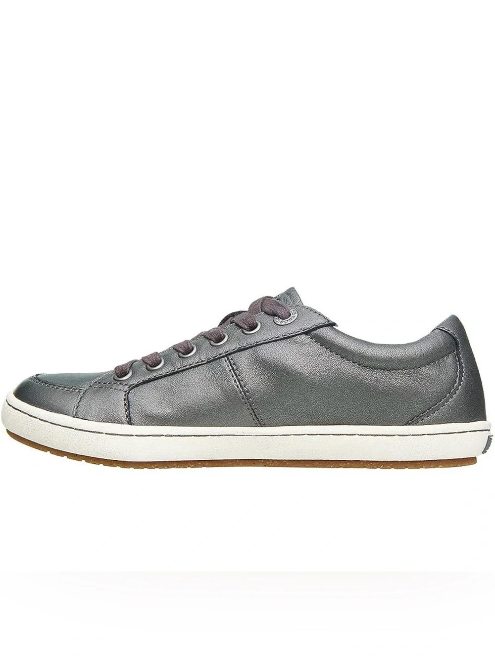 Taos Footwear Men's Low-Top Sneaker in Gray and Cream